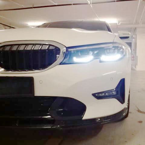 MP Style Carbon Fibre Front Splitter for BMW G20 G21 3 Series Pre-LCI Non M Sport 19-22 - Carbon Factory