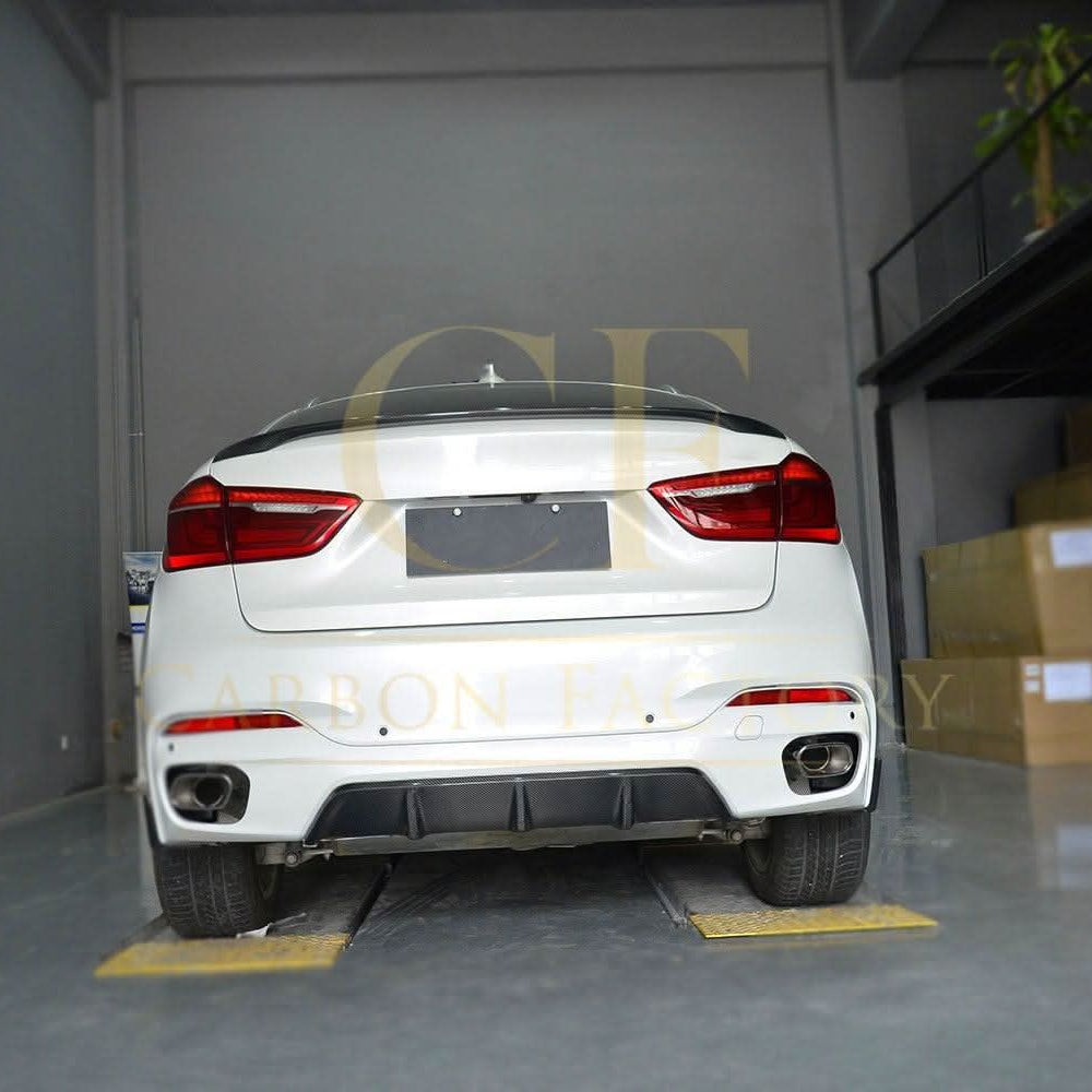 MP Style Carbon Fibre Rear Diffuser for BMW F16 X6 14-18 - Carbon Factory