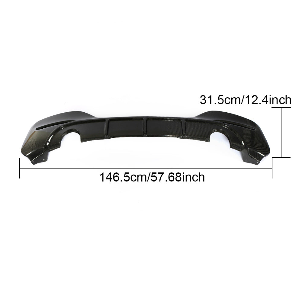 MP Style Carbon Fibre Rear Diffuser for BMW F20 1 Series M Sport 15-19-Carbon Factory