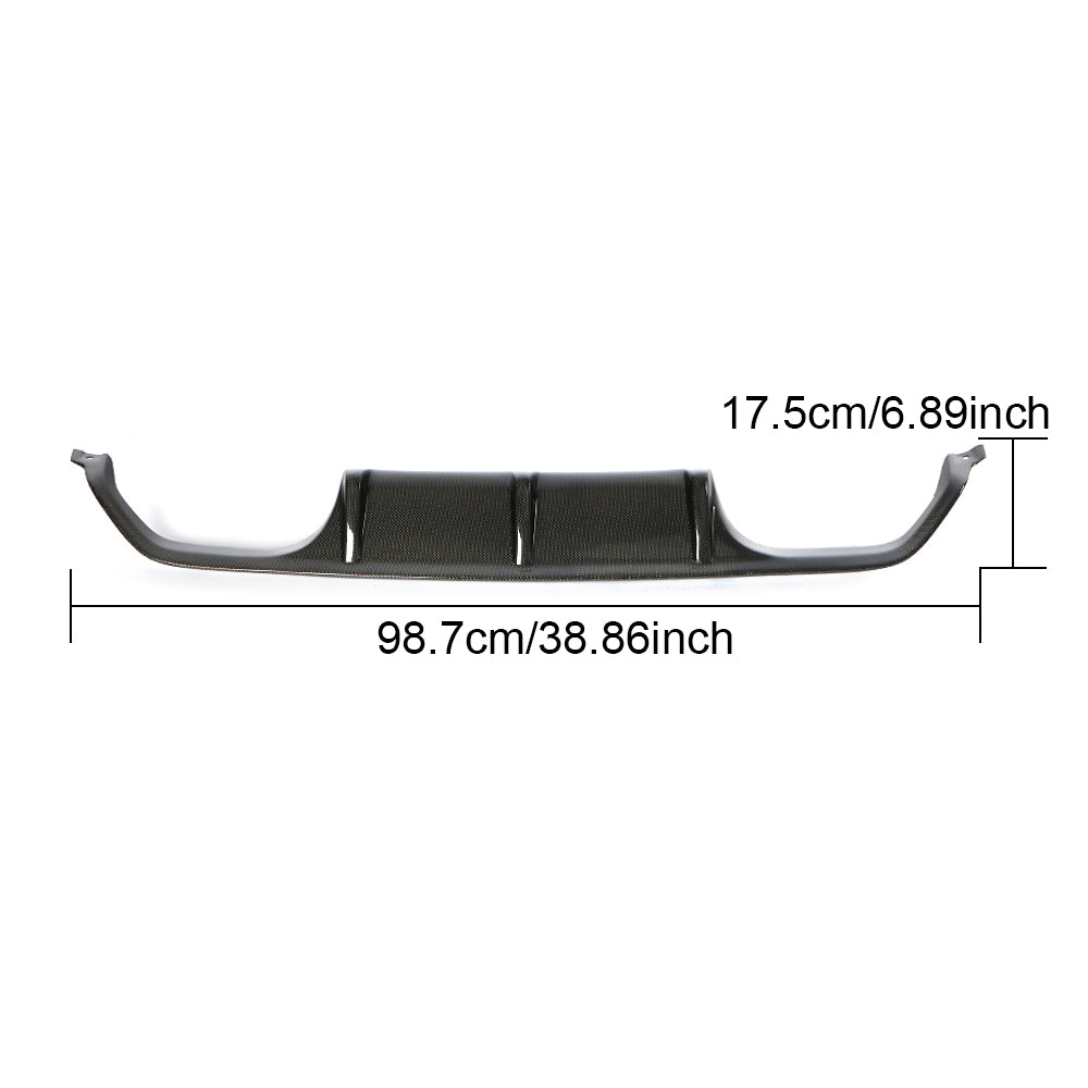 MP Style Carbon Fibre Rear Diffuser for BMW F80 M3 F82 F83 M4 14-20-Carbon Factory