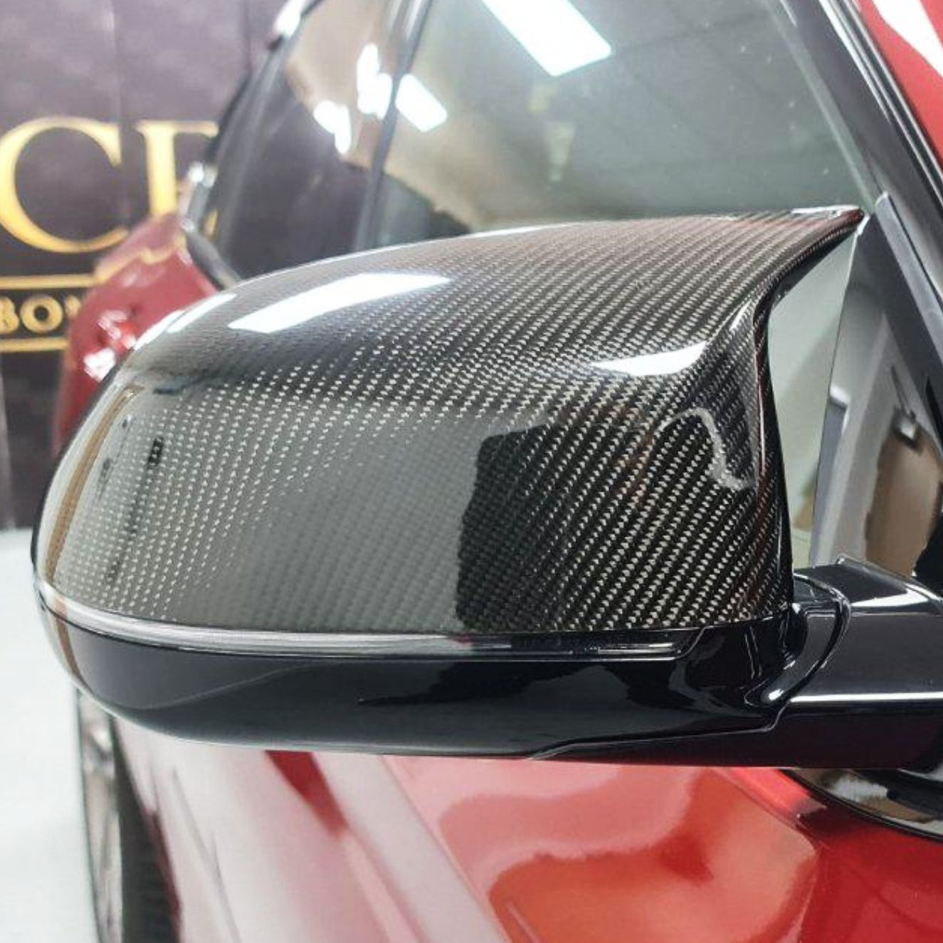 MP Style Carbon Fibre Replacement Mirror Covers for BMW G01 X3 G02 X4 G05 X5 G06 X6 G07 X7 18-25 - Carbon Factory