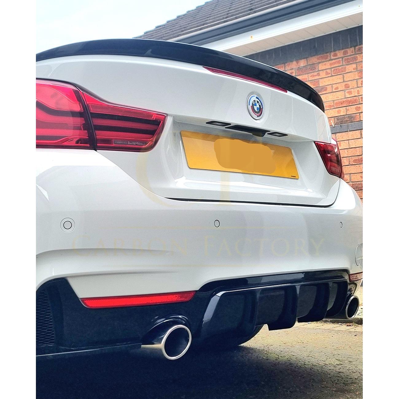 MP Style Gloss Black Boot Spoiler for BMW 4 Series F33 Convertible inc F83 M4 14-20 - Carbon Factory