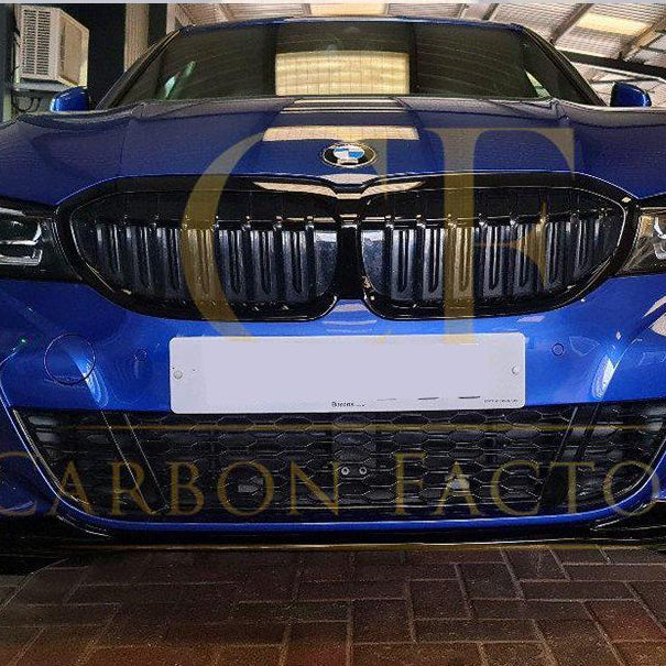 MP Style Gloss Black Front Splitter for BMW 3 Series G20 G21 Pre-LCI 19-21 - Carbon Factory