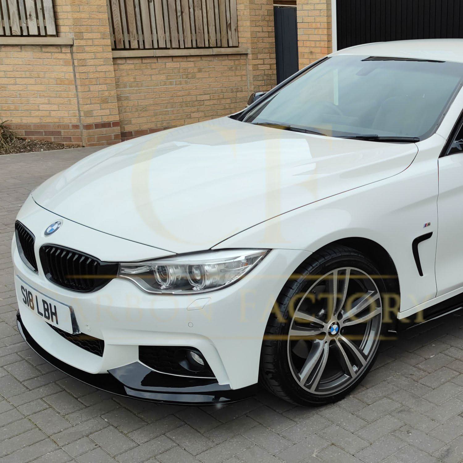 MP Style Gloss Black Front Splitter for BMW F32 F33 F36 4 Series 14-20 - Carbon Factory