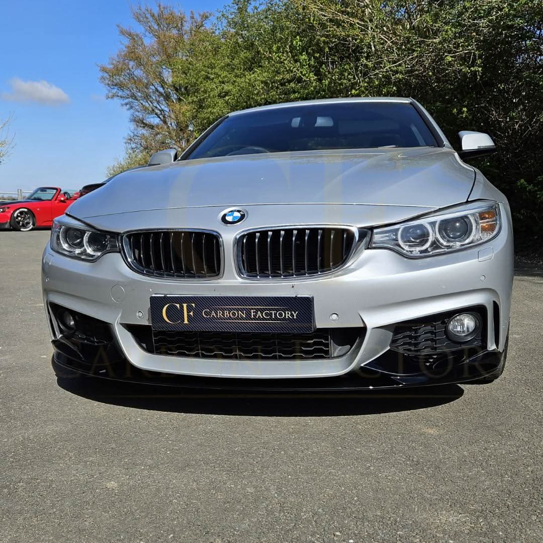 MP Style Gloss Black Front Splitter for BMW F32 F33 F36 4 Series 14-20 - Carbon Factory