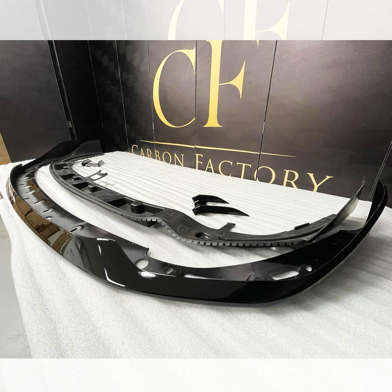 MP Style Gloss Black Front Splitter for BMW F40 1 Series 19-24 - Carbon Factory
