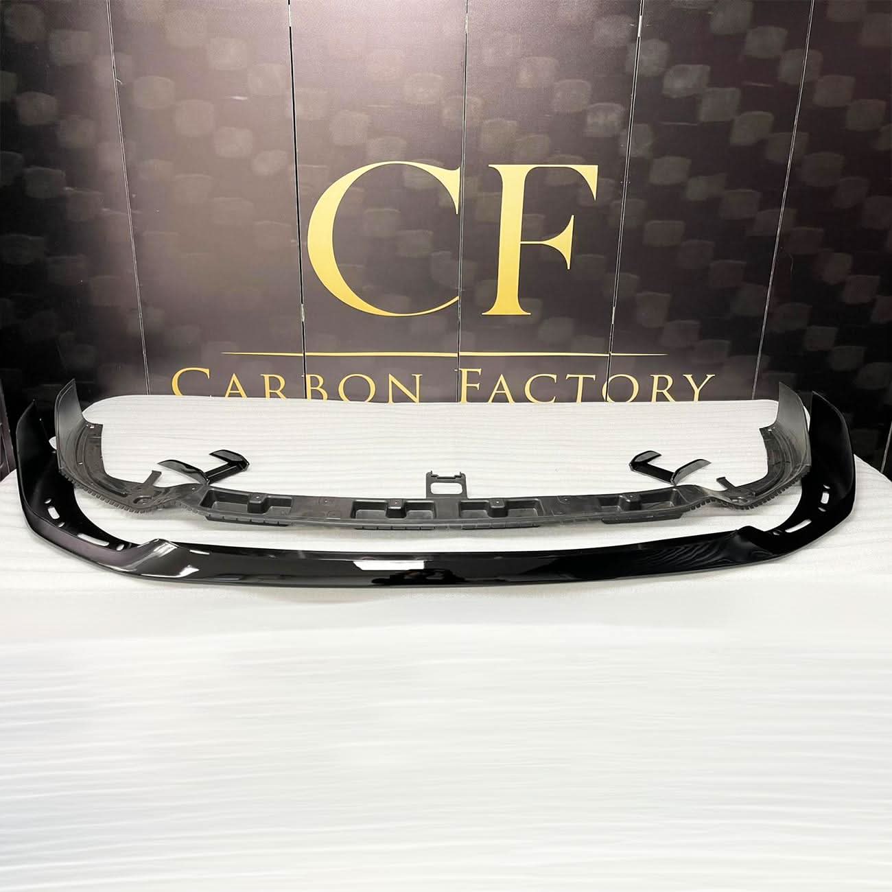 MP Style Gloss Black Front Splitter for BMW F40 1 Series 19-24 - Carbon Factory