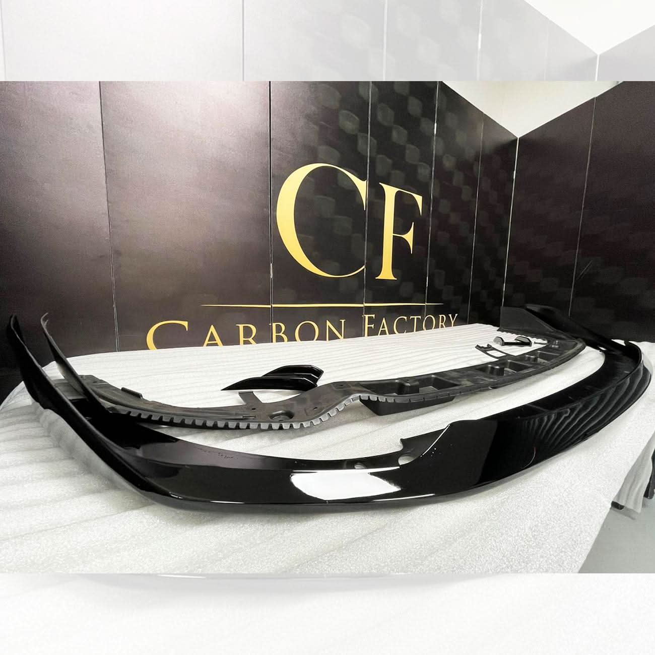 MP Style Gloss Black Front Splitter for BMW F40 1 Series 19-24 - Carbon Factory