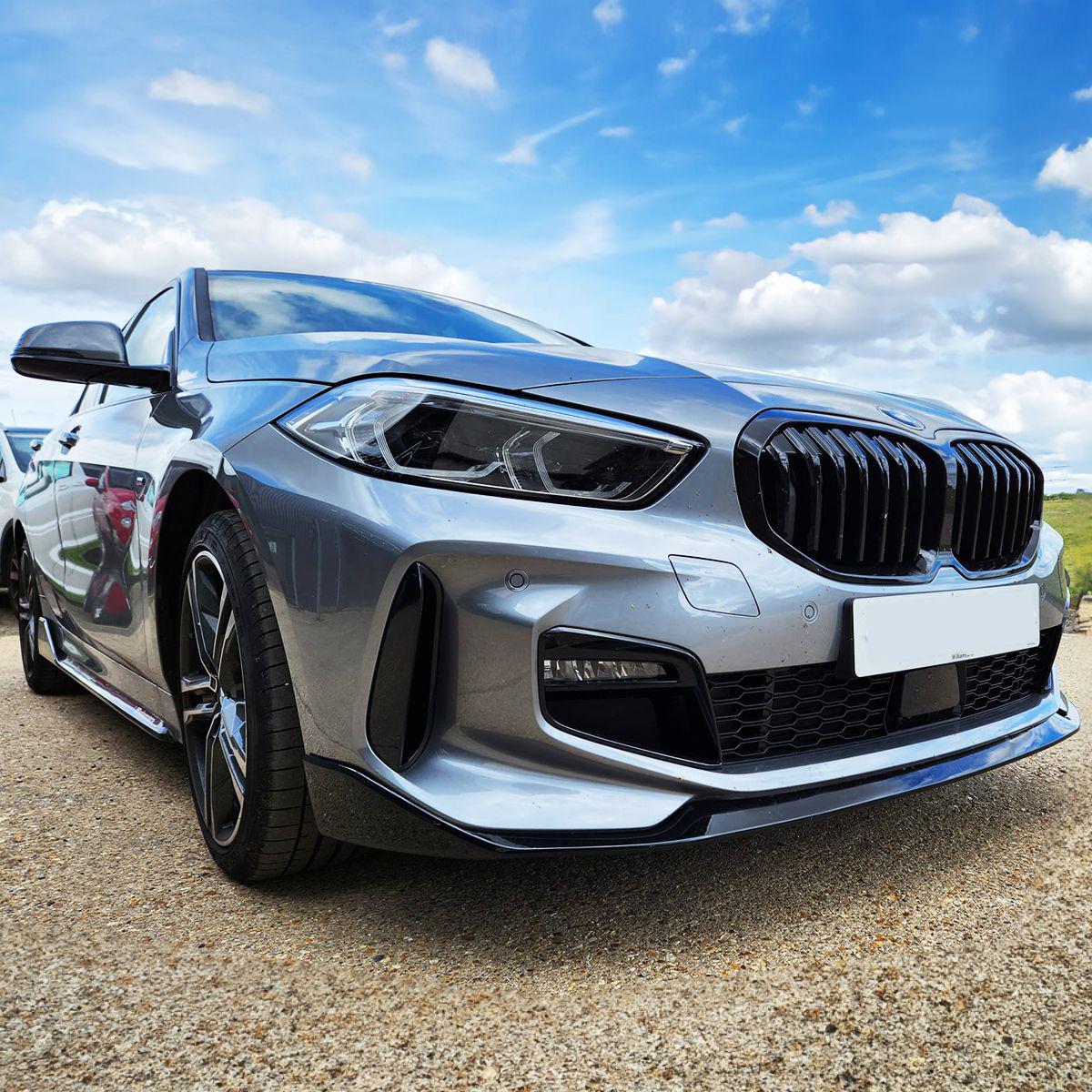 MP Style Gloss Black Front Splitter for BMW F40 1 Series 19-24 - Carbon Factory