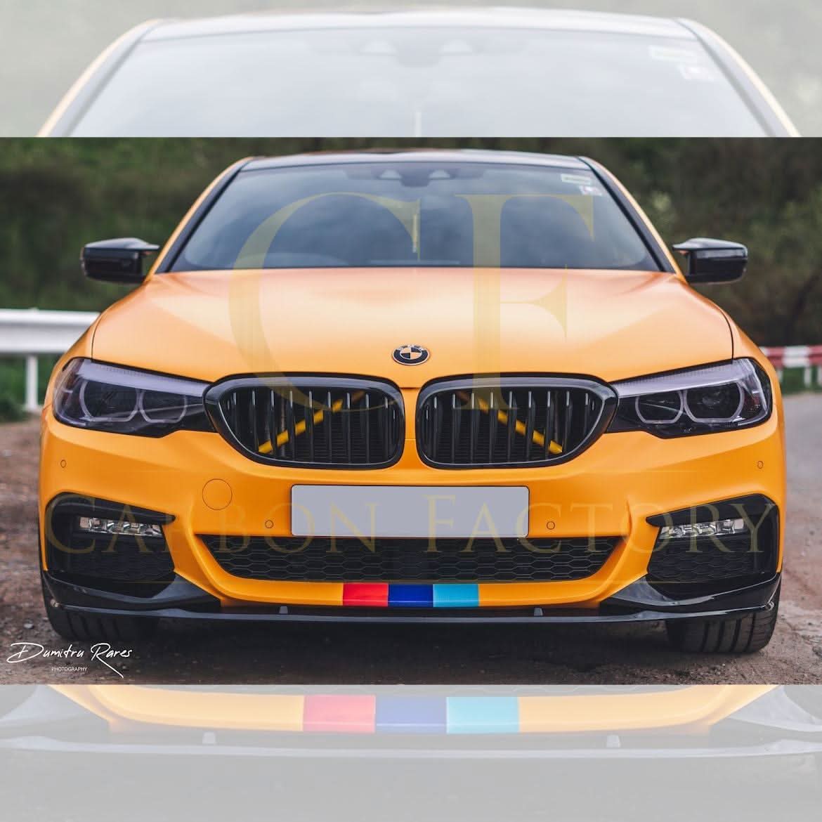 MP Style Gloss Black Front Splitter for BMW G30 G31 5 Series Pre-LCI 17-20 - Carbon Factory