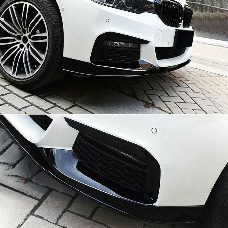 MP Style Gloss Black Front Splitter for BMW G30 G31 5 Series Pre-LCI 17-20 - Carbon Factory