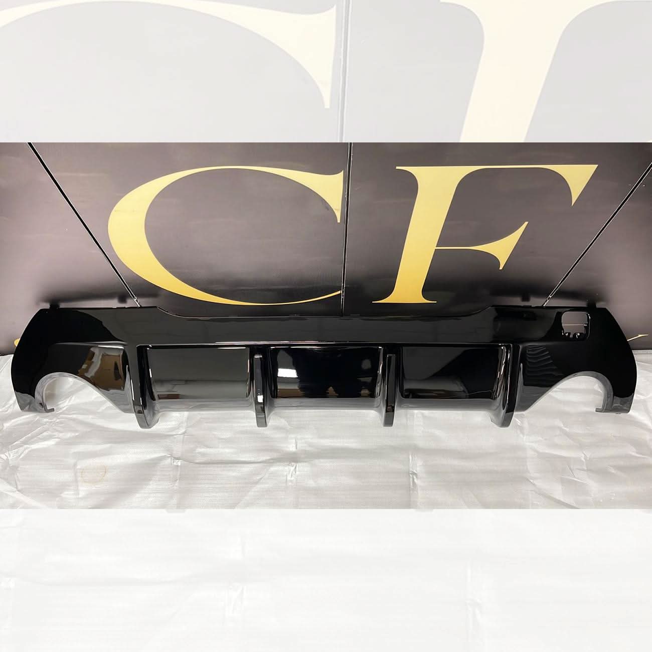 MP Style Gloss Black Rear Diffuser for BMW F40 1 Series 19-24 - Carbon Factory
