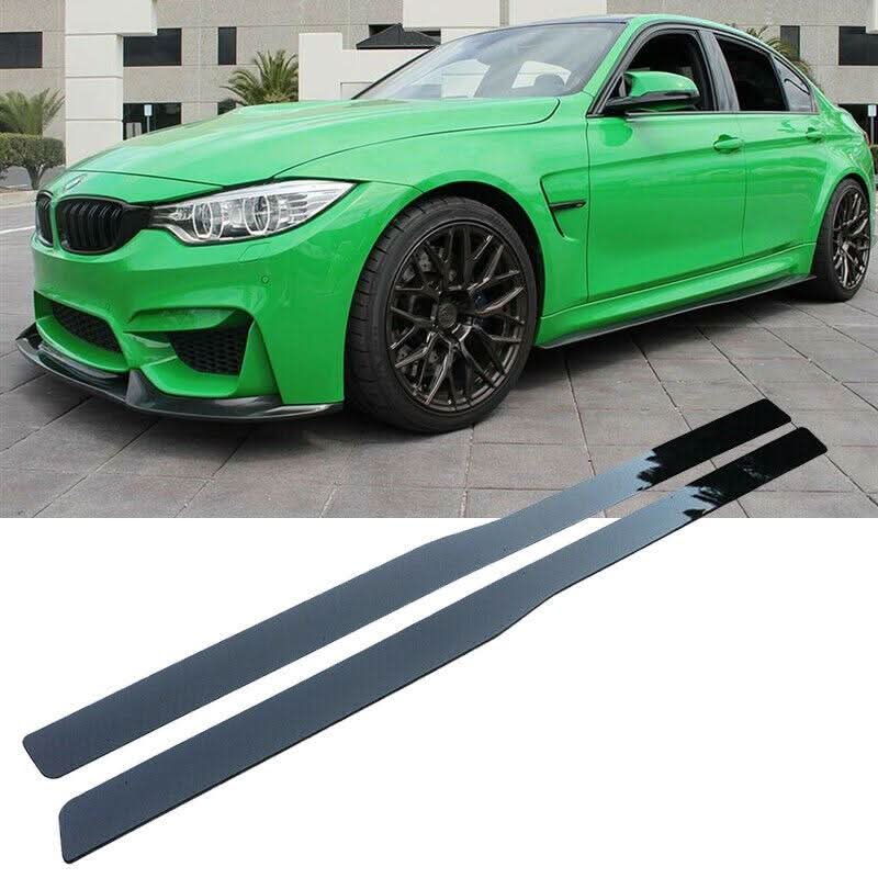 MP Style Gloss Black Side Skirts Extension for BMW F80 M3 F82 F83 M4 14-20 - Carbon Factory