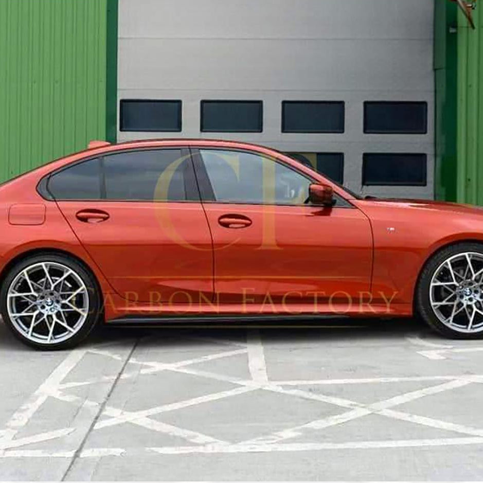 MP Style Gloss Black Side Skirts for BMW 3 Series G20 19-Present - Carbon Factory