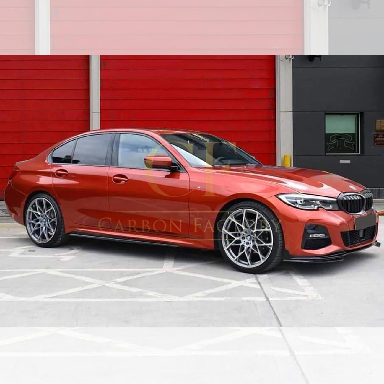 MP Style Gloss Black Side Skirts for BMW 3 Series G20 19-Present - Carbon Factory