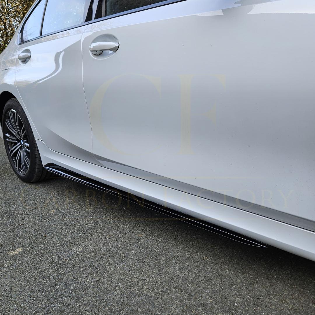MP Style Gloss Black Side Skirts for BMW 3 Series G20 19-Present - Carbon Factory