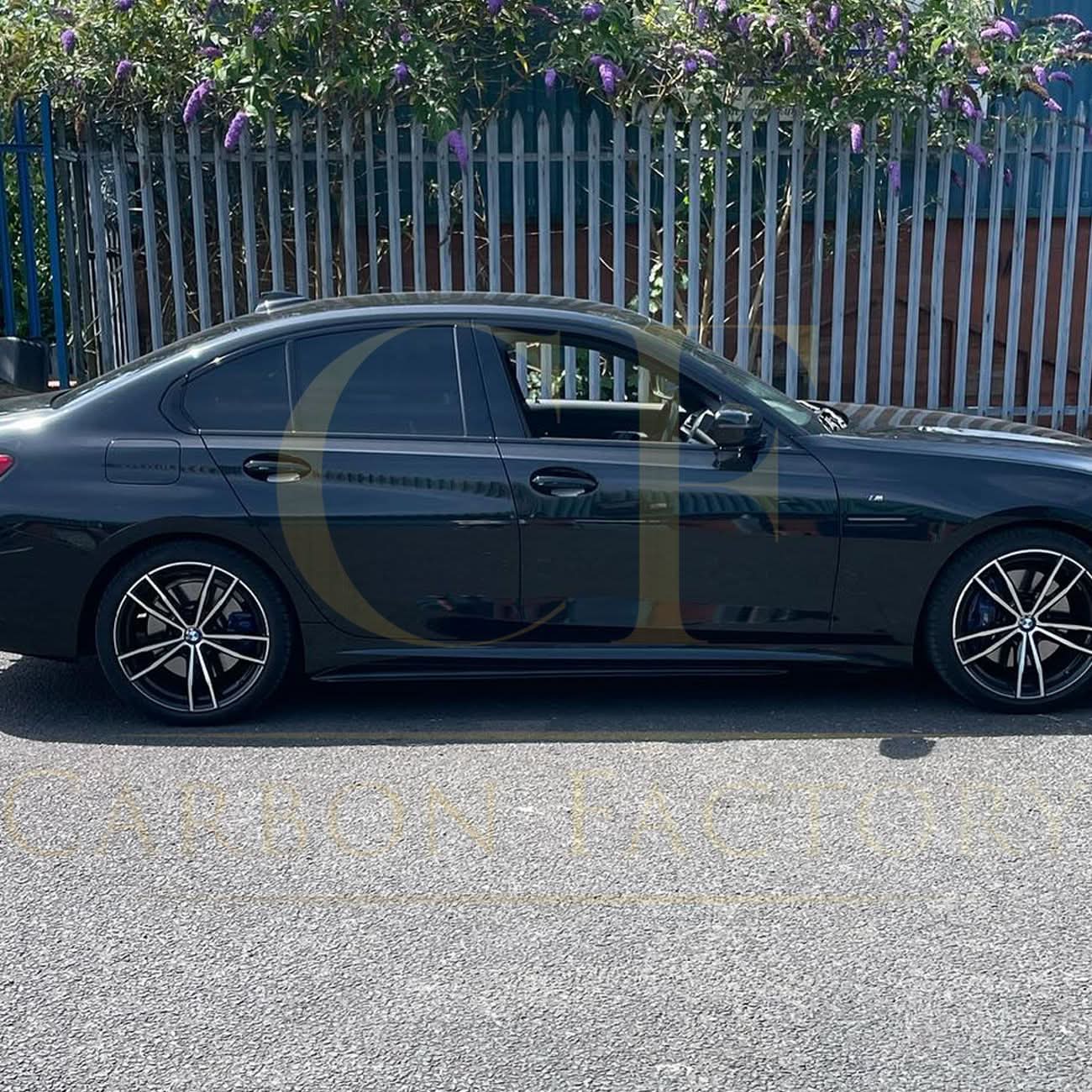 MP Style Gloss Black Side Skirts for BMW 3 Series G20 19-Present - Carbon Factory