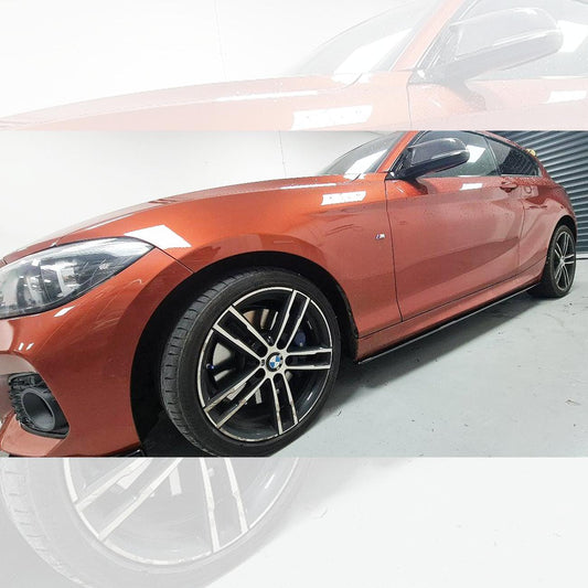 MP Style Gloss Black Side Skirts for BMW F20 1 Series 12-19 - Carbon Factory