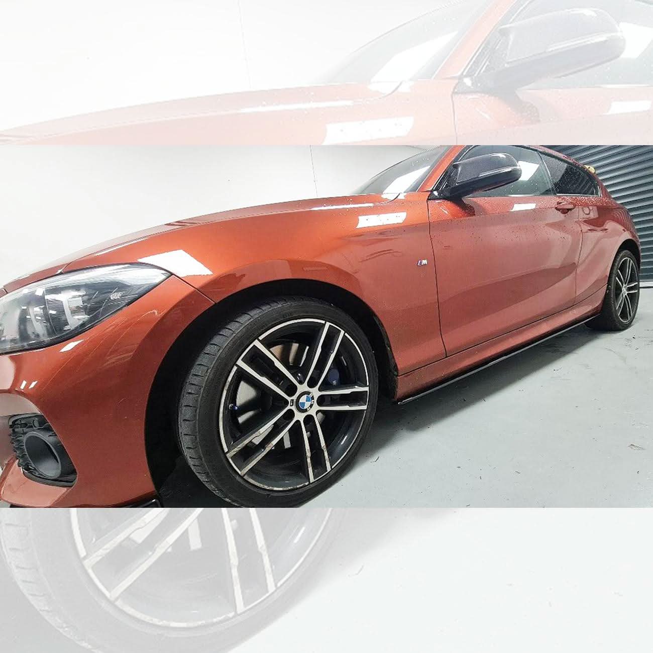 MP Style Gloss Black Side Skirts for BMW F20 1 Series 12-19 - Carbon Factory