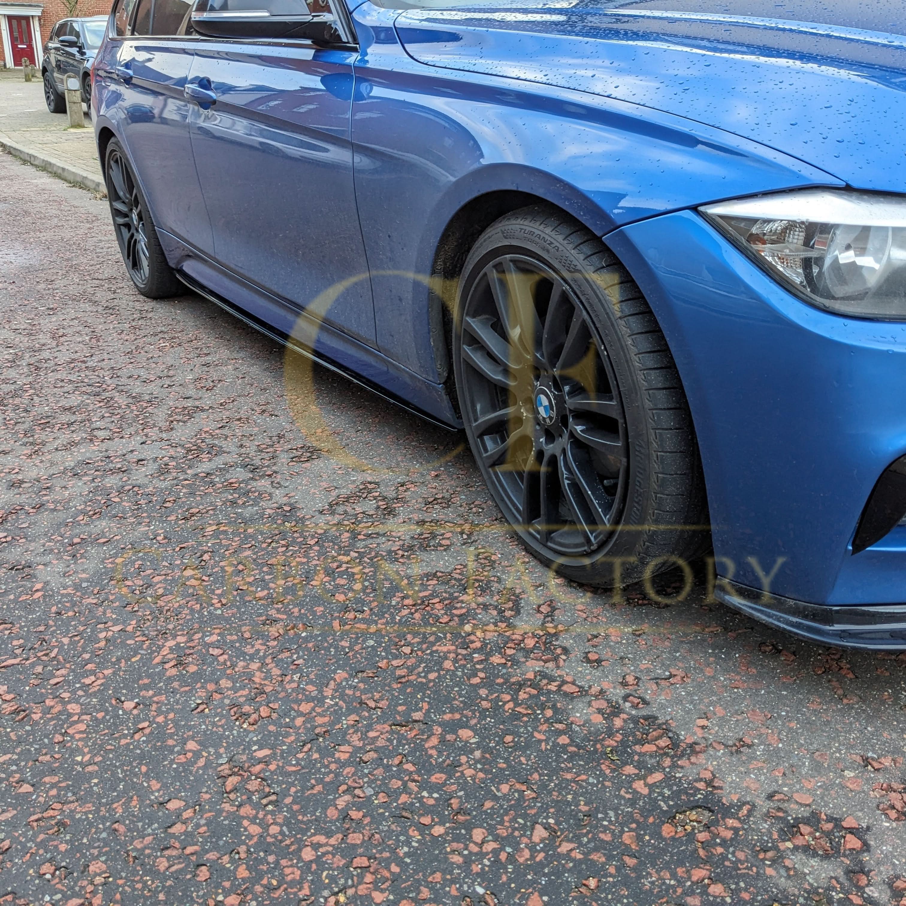 MP Style Gloss Black Side Skirts for BMW F30 F31 3 Series 12-19 - Carbon Factory