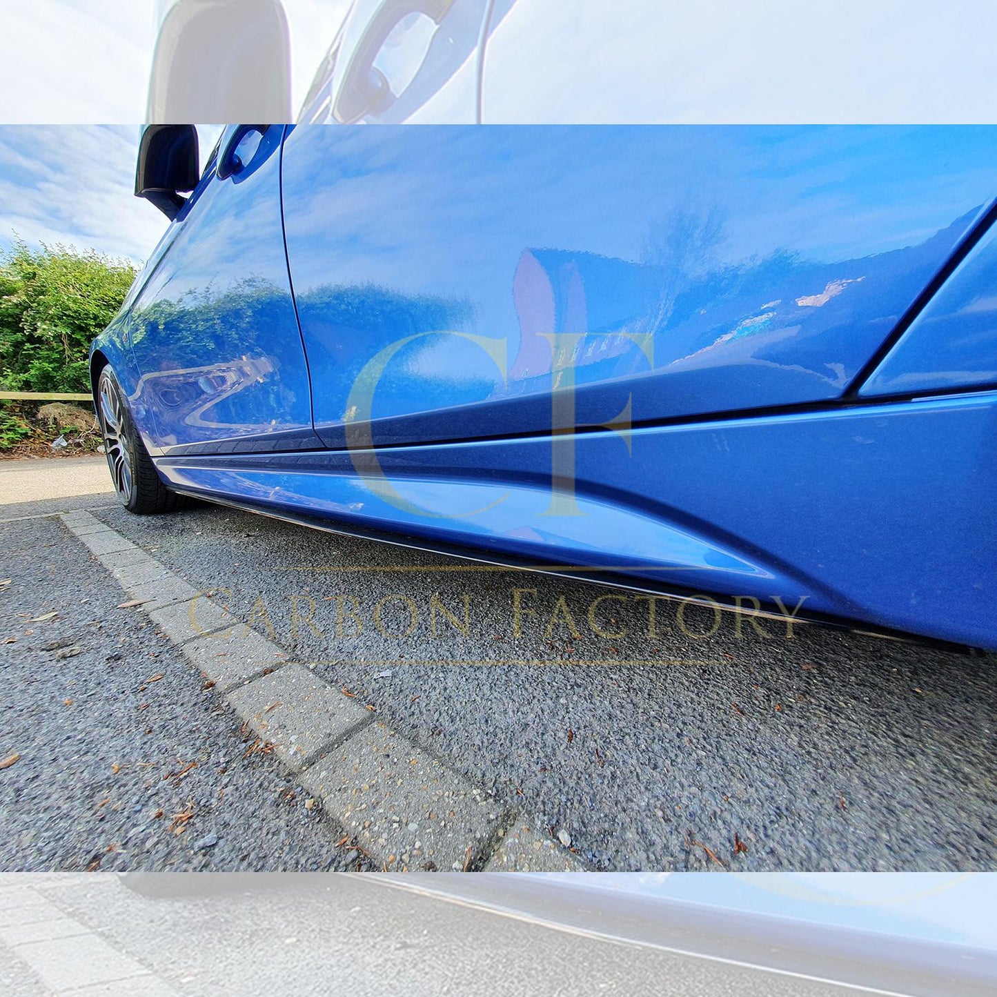MP Style Gloss Black Side Skirts for BMW F30 F31 3 Series 13-18-Carbon Factory