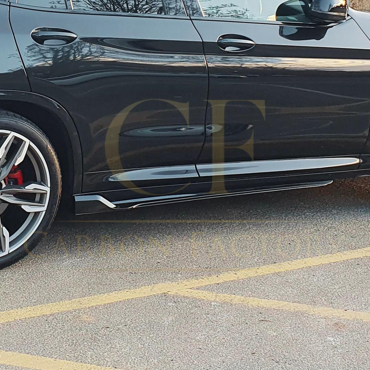 MP Style Gloss Black Side Skirts for BMW G01 X3 G02 X4 18-24-Carbon Factory
