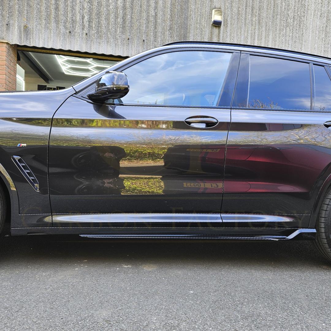MP Style Gloss Black Side Skirts for BMW G01 X3 G02 X4 18-24-Carbon Factory