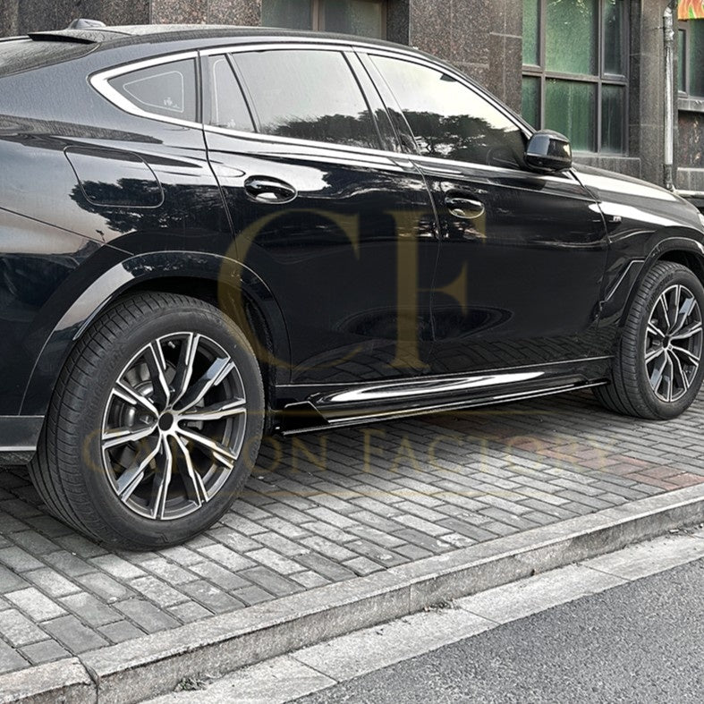 MP Style Gloss Black Side Skirts for BMW G06 X6 19-25-Carbon Factory