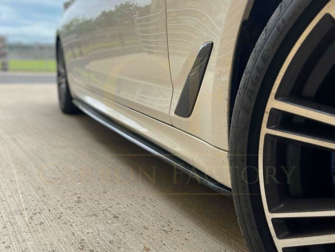 MP Style Gloss Black Side Skirts for BMW G30 G31 5 Series F90 M5 17-Present - Carbon Factory