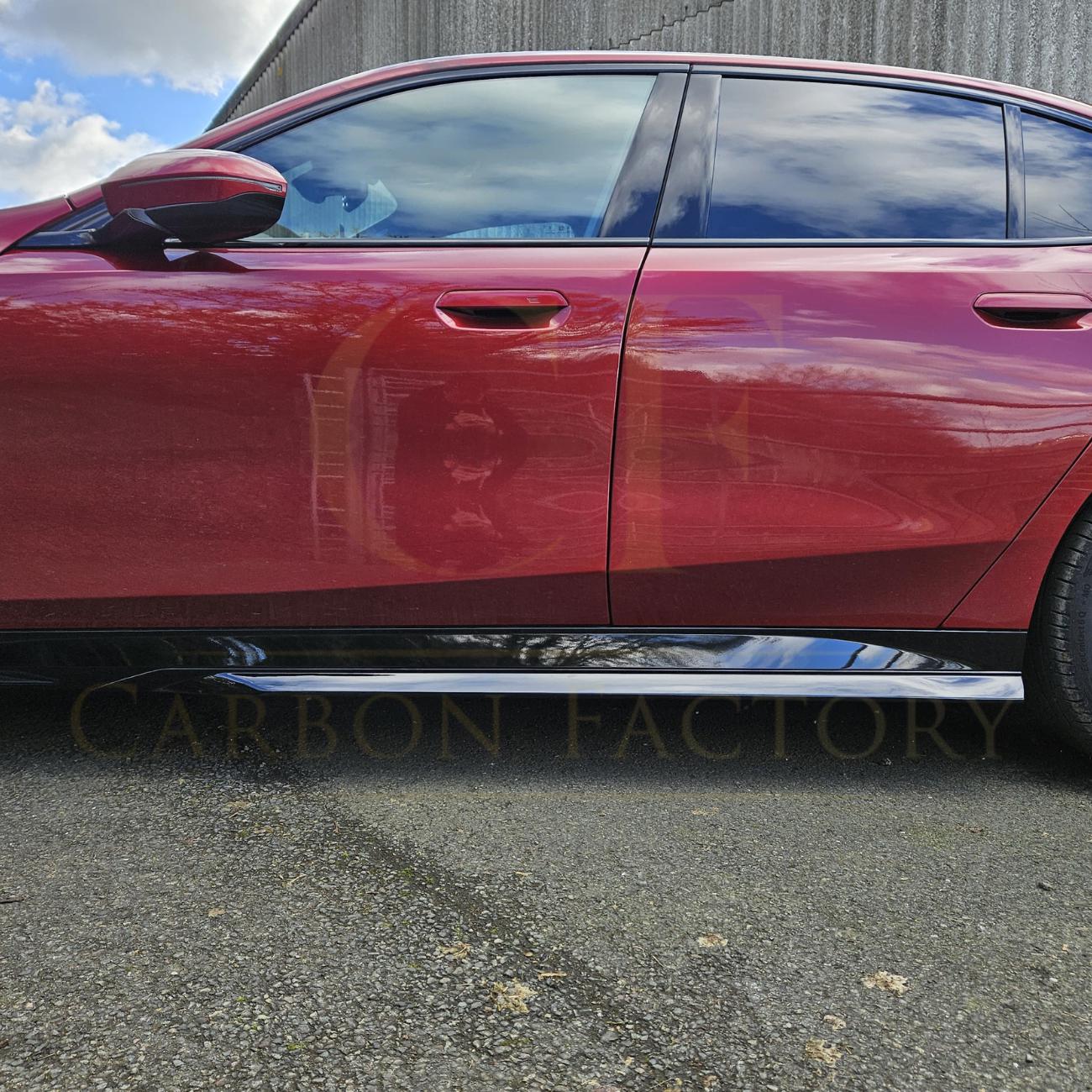 MP Style Gloss Black Side Skirts for BMW G60 5 Series 24-Present-Carbon Factory