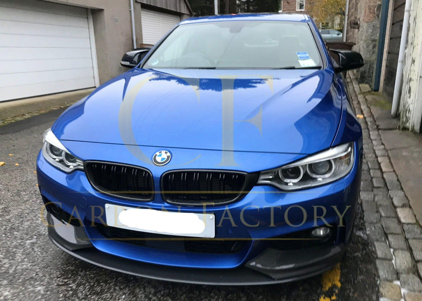 MP Style Pre-Preg Carbon Fibre Front Splitter Covers for BMW F32 F33 F36 4 Series 14-20-Carbon Factory