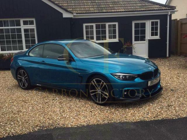 MP Style Pre-Preg Carbon Fibre Front Splitter Covers for BMW F32 F33 F36 4 Series 14-20-Carbon Factory