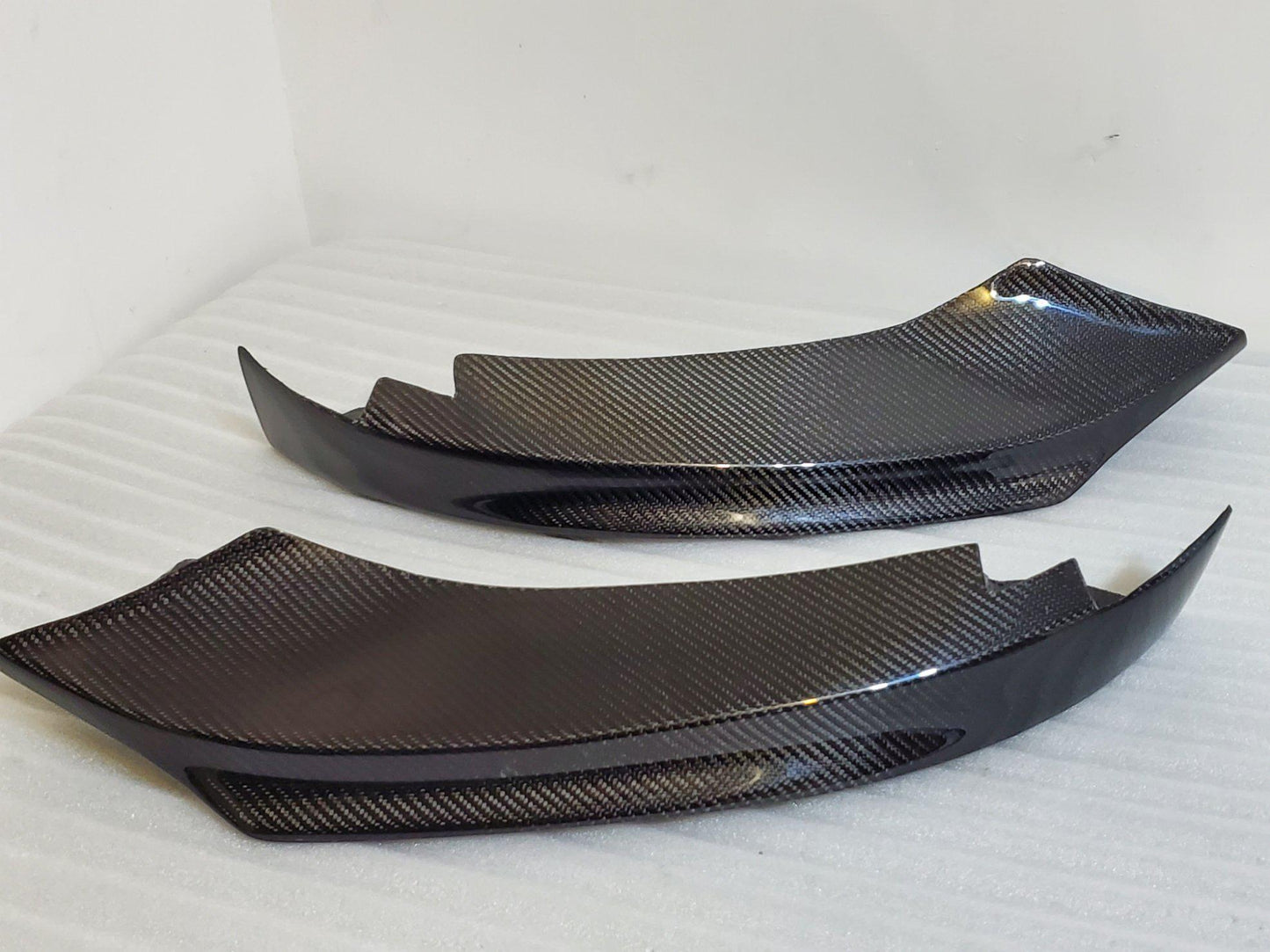 MP Style Pre-Preg Carbon Fibre Front Splitter Covers for BMW F32 F33 F36 4 Series 14-20-Carbon Factory
