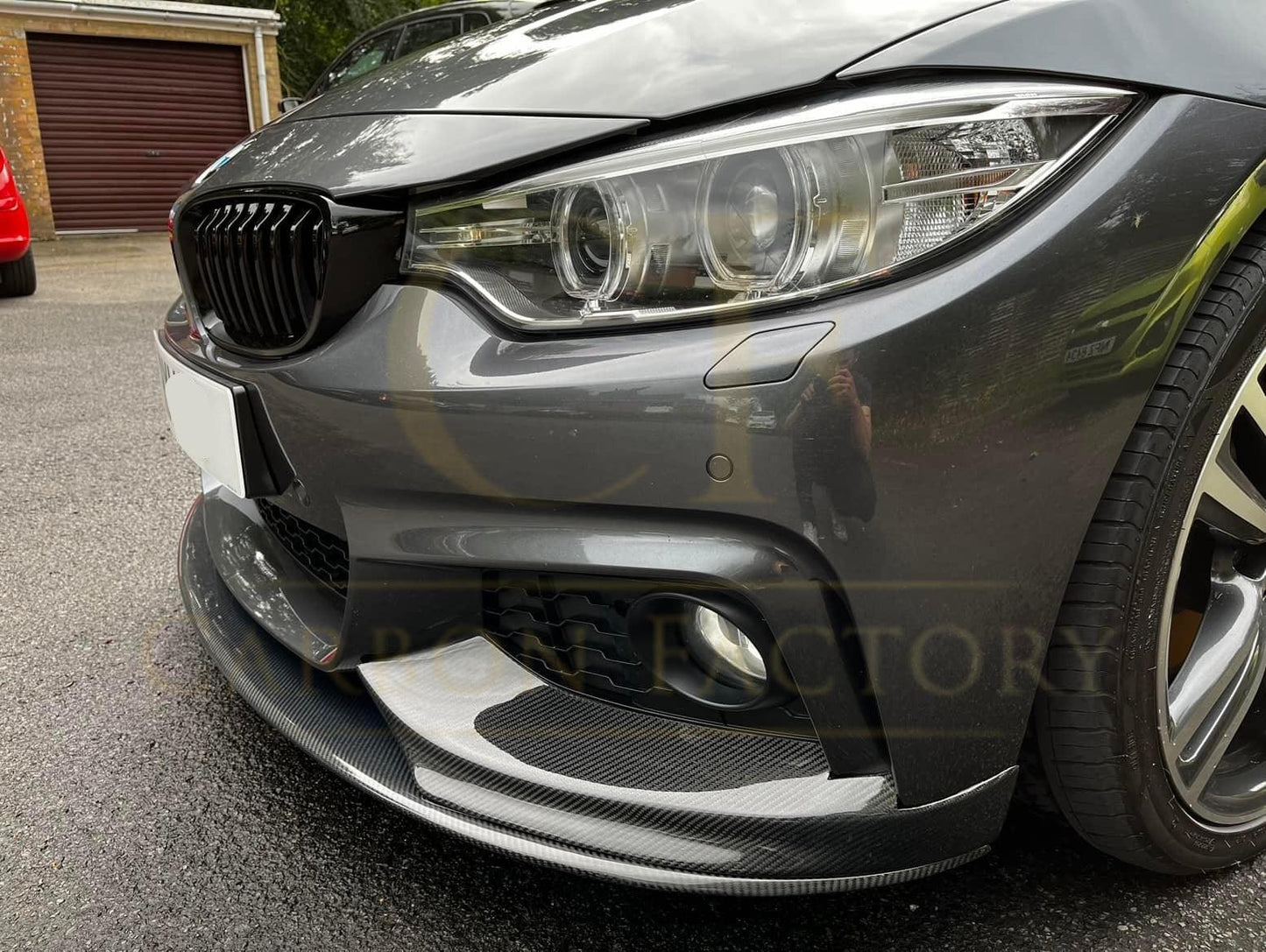 MP Style Pre-Preg Carbon Fibre Front Splitter Covers for BMW F32 F33 F36 4 Series 14-20-Carbon Factory