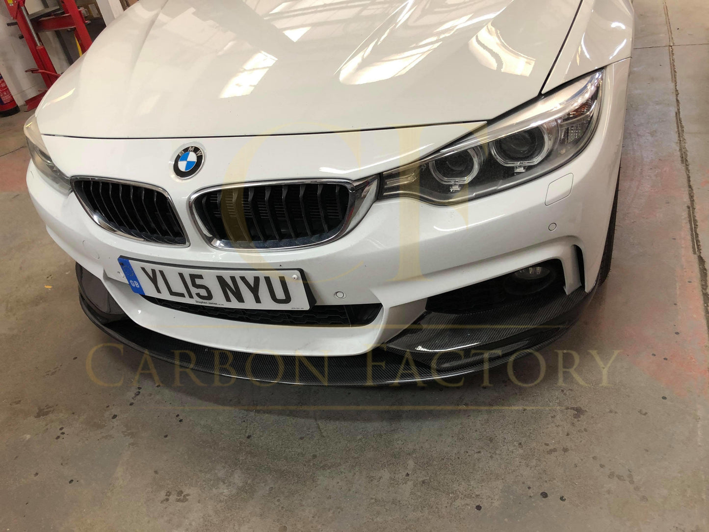 MP Style Pre-Preg Carbon Fibre Front Splitter Covers for BMW F32 F33 F36 4 Series 14-20-Carbon Factory
