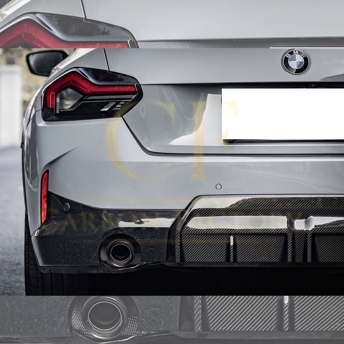 MP Style Pre-Preg Carbon Fibre Rear Diffuser for BMW 2 Series G42 Coupe 21-Present - Carbon Factory