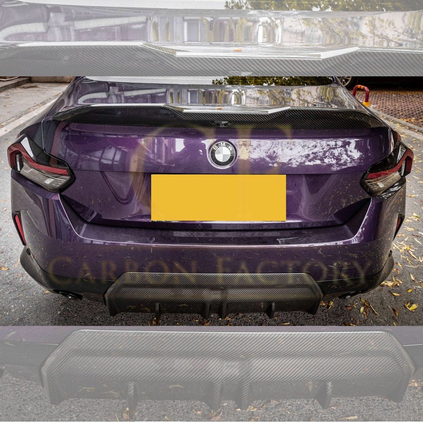 MP Style Pre-Preg Carbon Fibre Rear Diffuser for BMW 2 Series G42 Coupe 21-Present - Carbon Factory