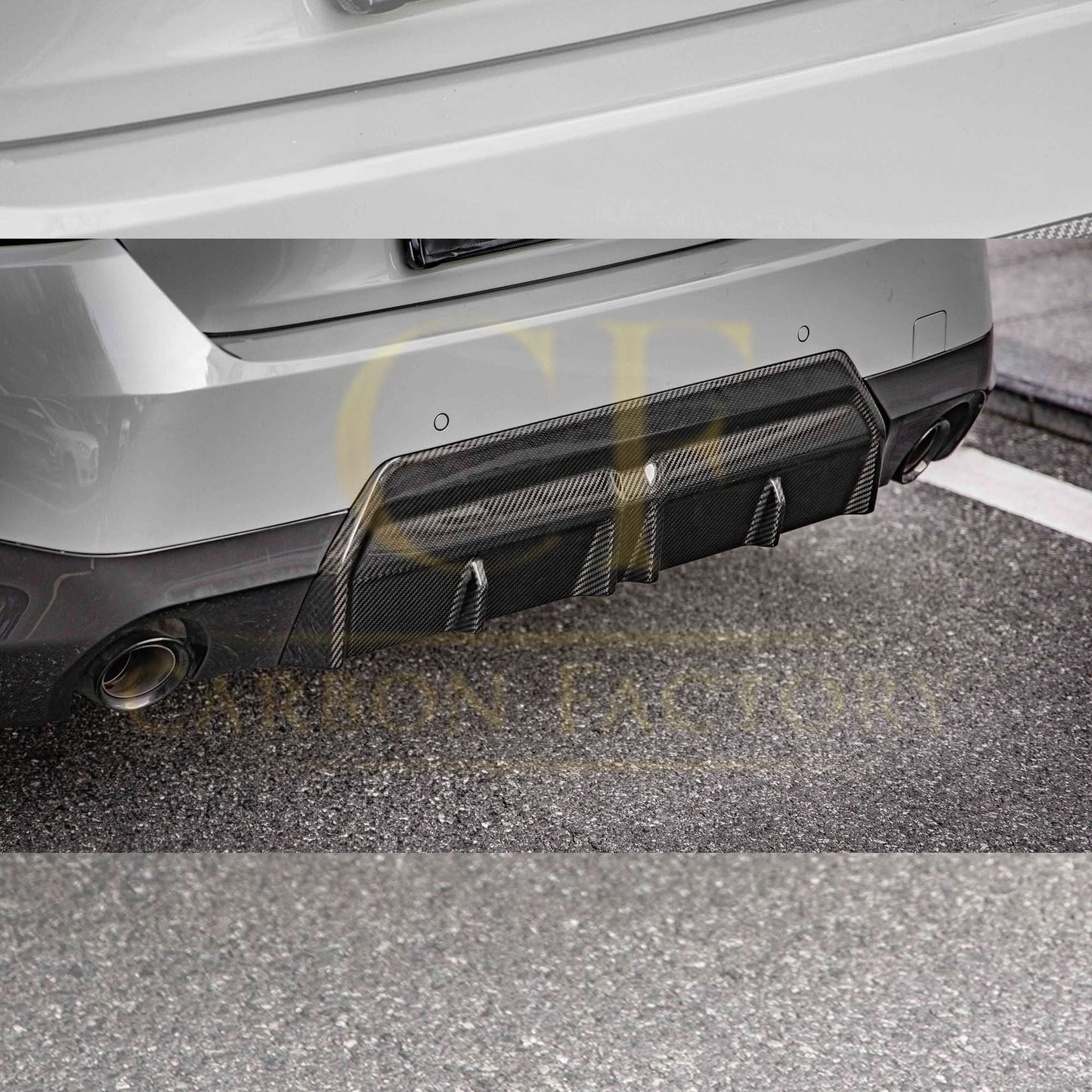 MP Style Pre-Preg Carbon Fibre Rear Diffuser for BMW 2 Series G42 Coupe 21-Present - Carbon Factory