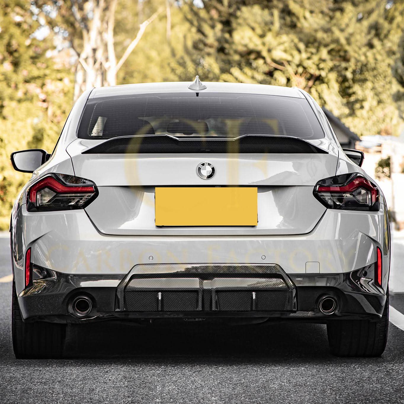 MP Style Pre-Preg Carbon Fibre Rear Diffuser for BMW 2 Series G42 Coupe 21-Present - Carbon Factory