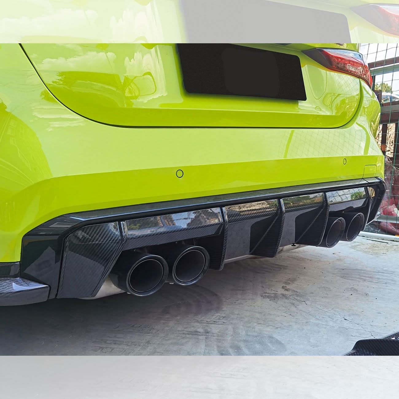 MP Style Pre-Preg Carbon Fibre Rear Diffuser for BMW G80 M3 G82 G83 M4 21-Present - Carbon Factory