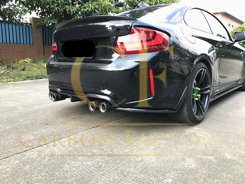 MP3 Style Carbon Fibre Rear Diffuser 3 Pieces for BMW F87 F87C M2 16-21-Carbon Factory