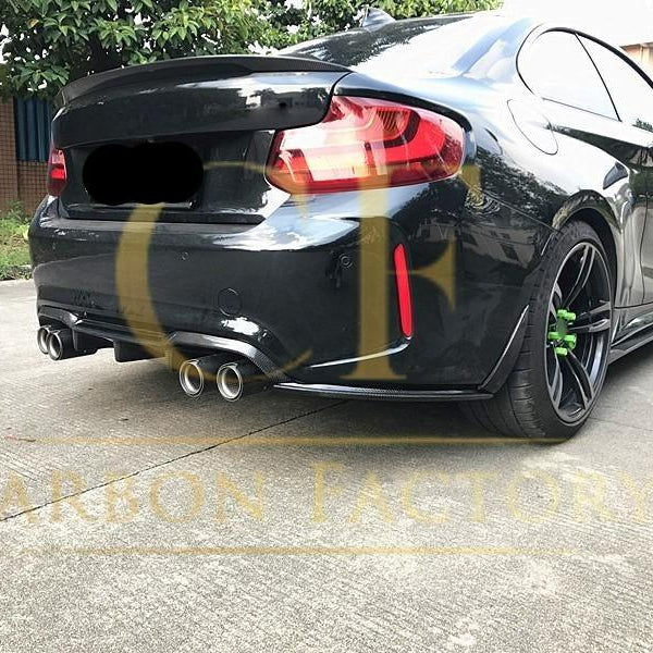 MP3 Style Carbon Fibre Rear Diffuser 3 Pieces for BMW F87 F87C M2 16-21 - Carbon Factory