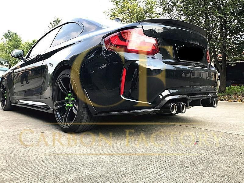 MP3 Style Carbon Fibre Rear Diffuser 3 Pieces for BMW F87 F87C M2 16-21-Carbon Factory