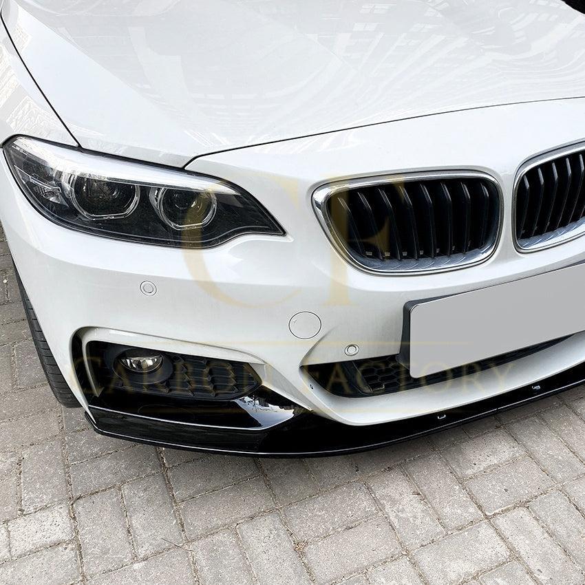 MP4 Style Gloss Black Front Splitter for BMW F22 F23 2 Series 14-20-Carbon Factory