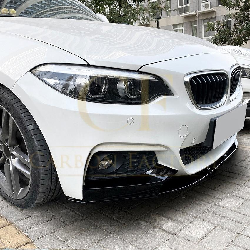 MP4 Style Gloss Black Front Splitter for BMW F22 F23 2 Series 14-20-Carbon Factory