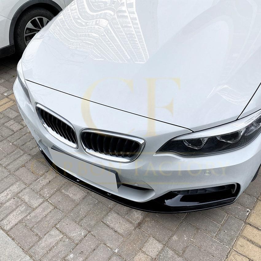 MP4 Style Gloss Black Front Splitter for BMW F22 F23 2 Series 14-20-Carbon Factory