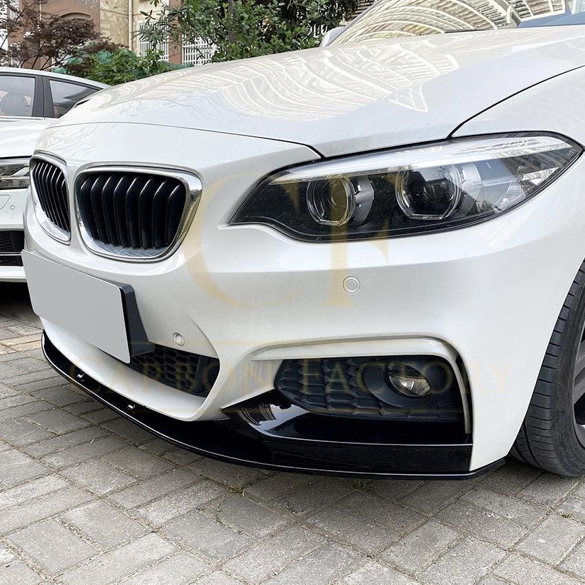 MP4 Style Gloss Black Front Splitter for BMW F22 F23 2 Series 14-20-Carbon Factory