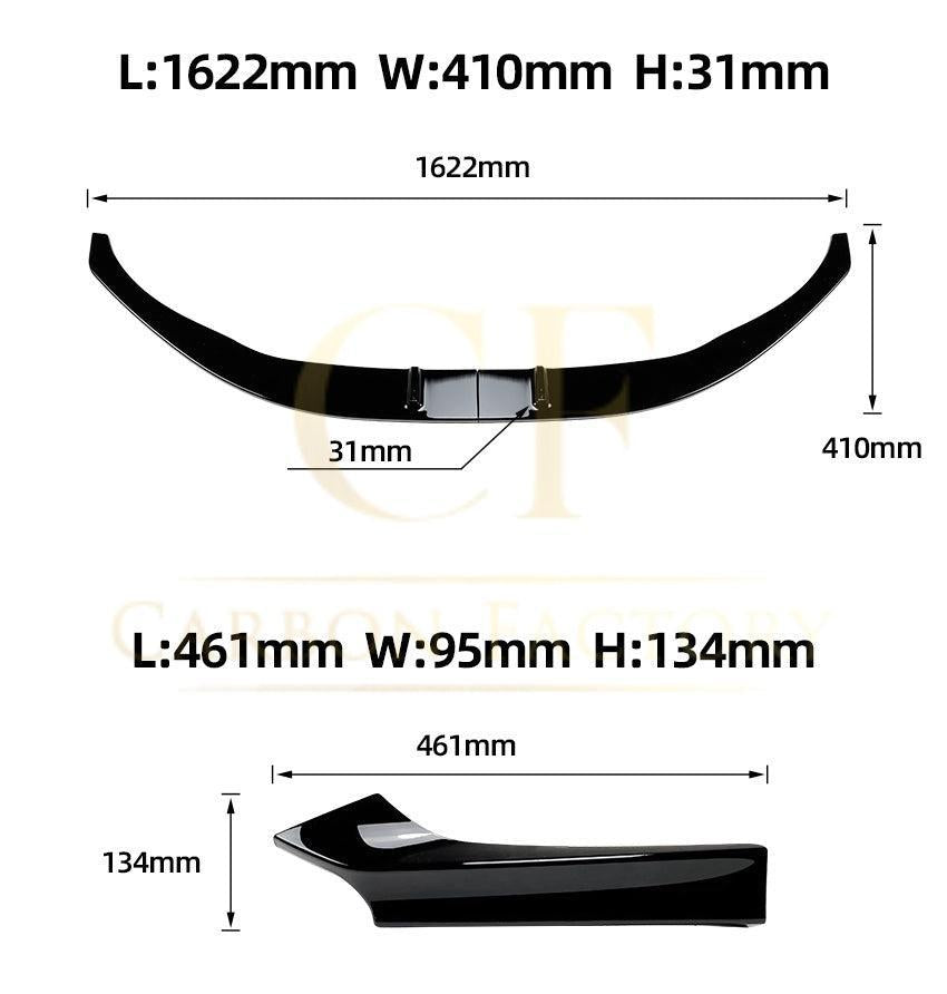 MP4 Style Gloss Black Front Splitter for BMW F22 F23 2 Series 14-20-Carbon Factory