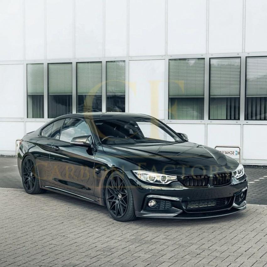 MP4 Style Gloss Black Front Splitter for BMW F32 F33 F36 4 Series 14-20-Carbon Factory