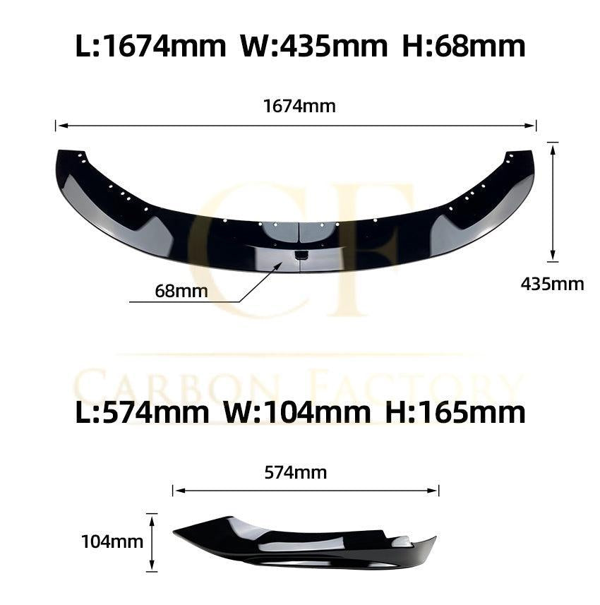 MP4 Style Gloss Black Front Splitter for BMW F32 F33 F36 4 Series 14-20-Carbon Factory